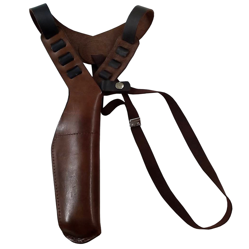 ShooterGunLeather Kフレーム 6.5㌅ 革ショルダー 右/茶