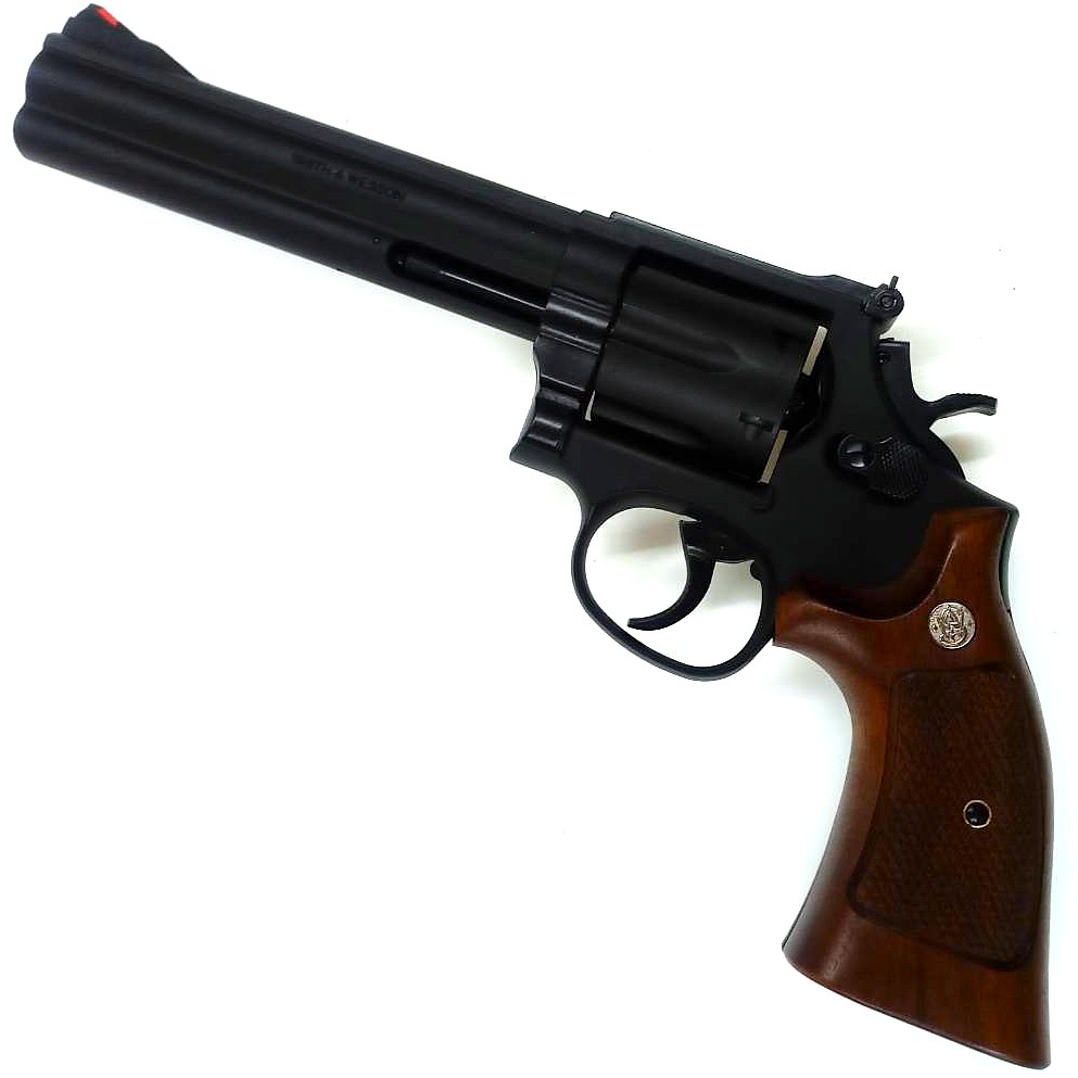 マルシン工業 S&W M586 6㌅ HW ハーフチェッカー木製グリップ