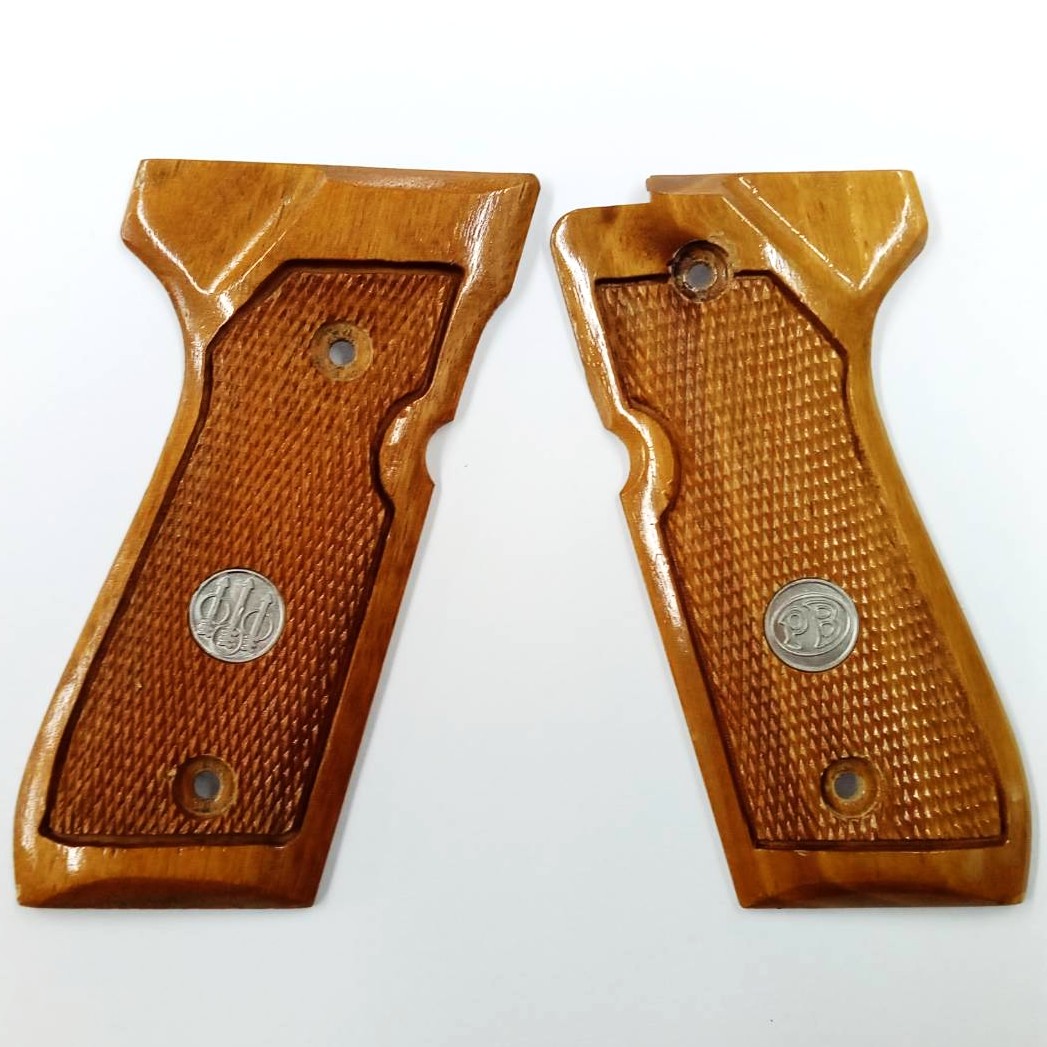 M92FS用 木製グリップ PBメダリオン