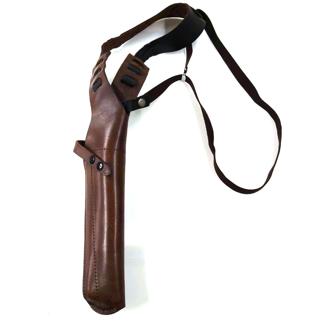 Shooter Gun Leather リボルバー 6.5㌅用 ショルダー 右/茶