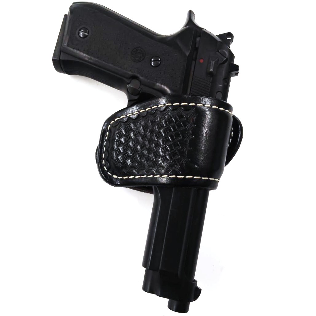 LeatherArt KEIN 92用 革製ベルトスライドホルスター 右/BK BSK