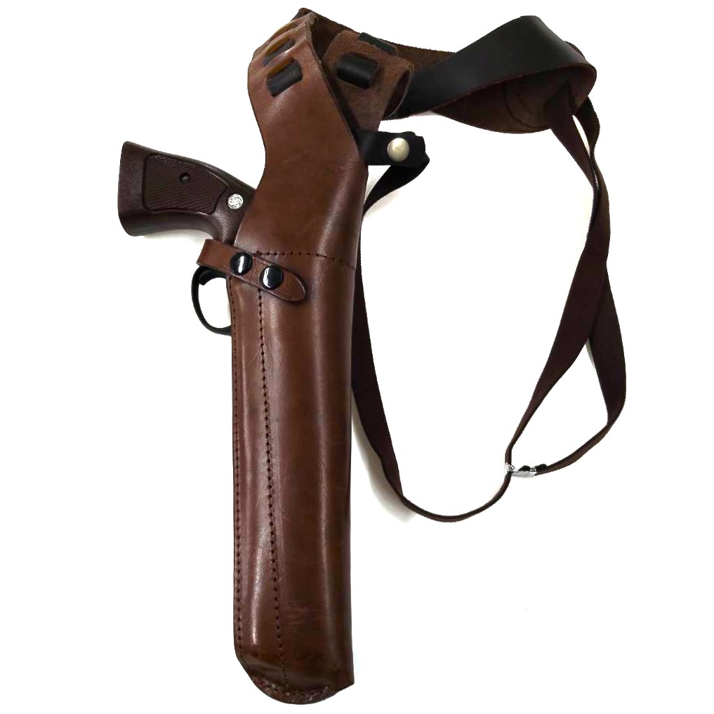 Shooter Gun Leather リボルバー 6.5㌅用 ショルダー 右/茶