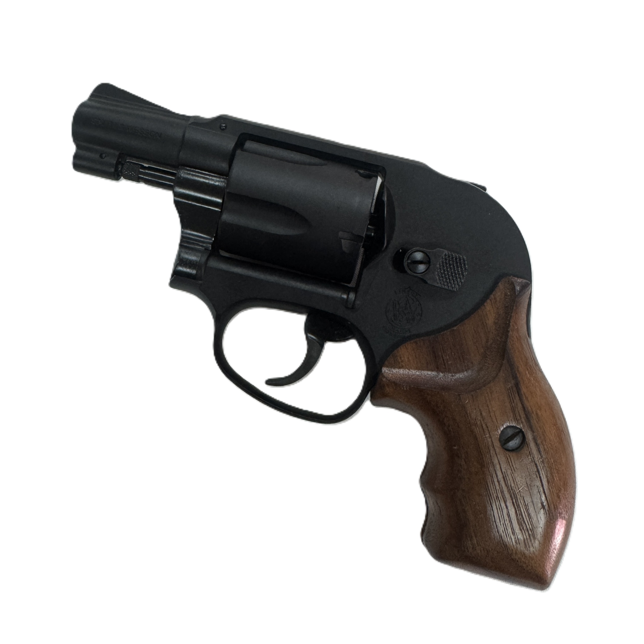 マルシン工業　S&W M49 HW ウォールナット／フィンガーチャネ 木製握把