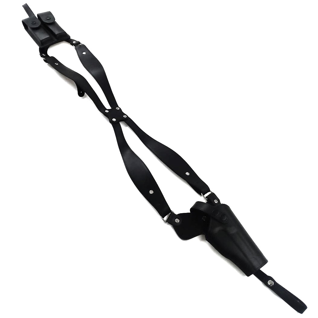 メーカー不明 クロス ショルダーホルスター 右/黒