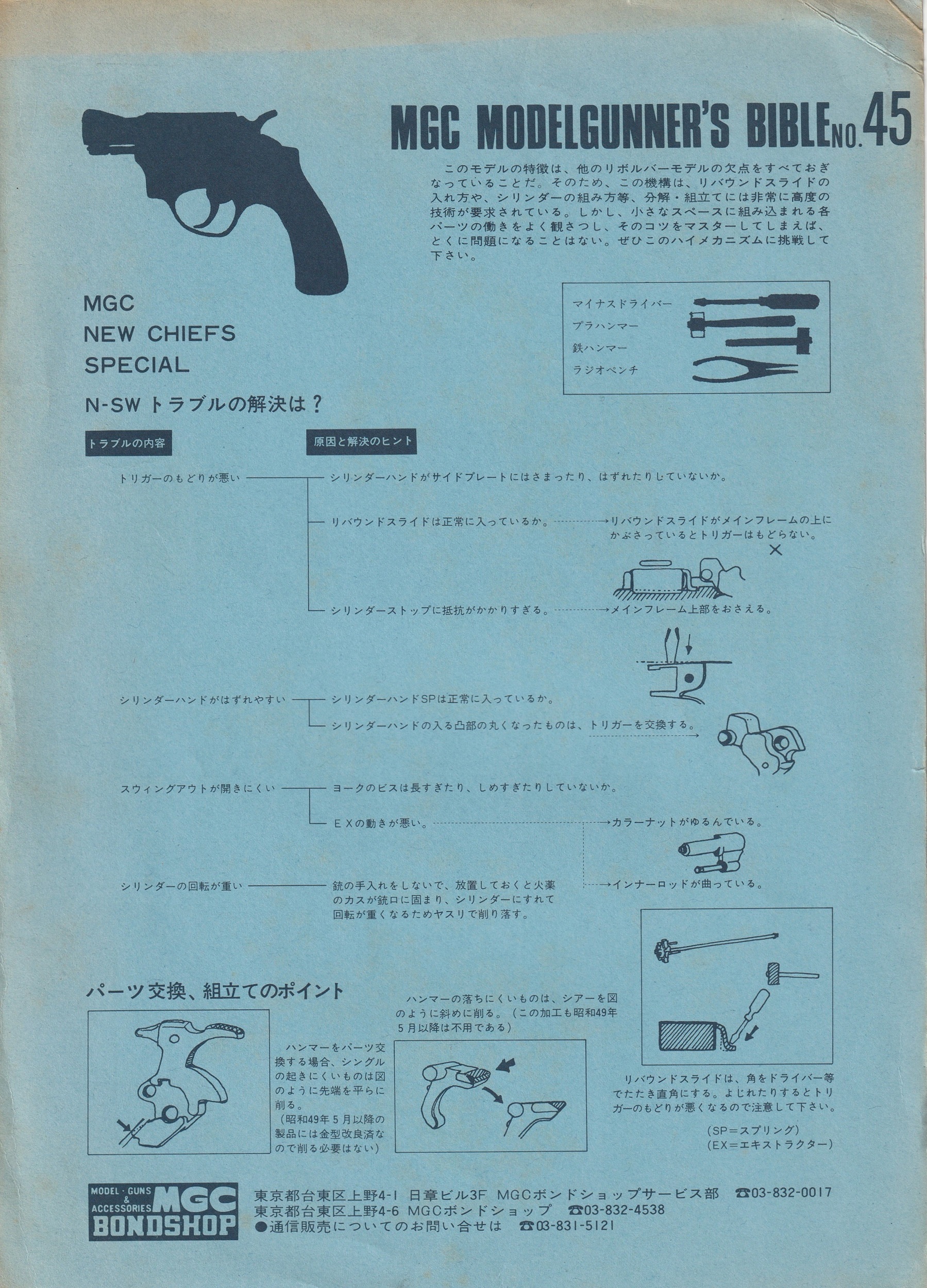 MGC モデルガン バイブル №45 NEW S&W M36