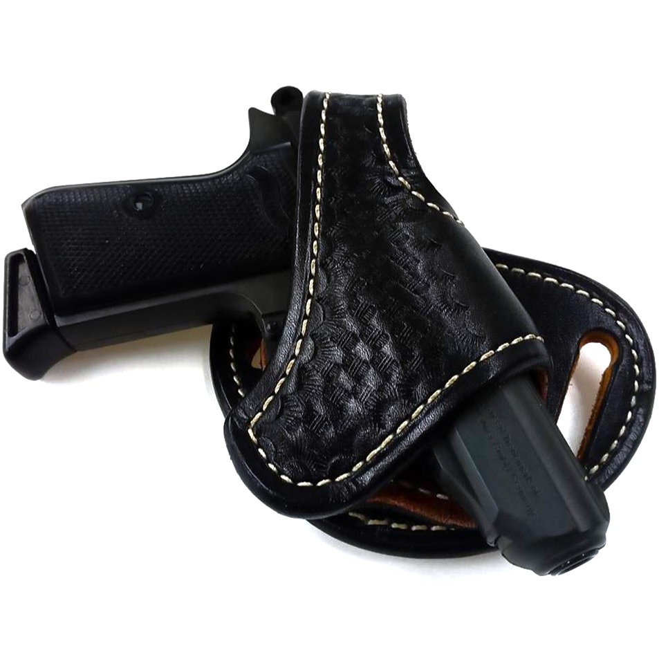 LeatherArt KEIN 小型拳銃用 革製ホルスター 右/BK バスケット